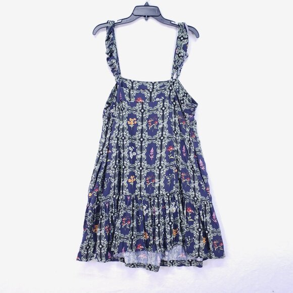 Agua Bendita x Target Dainty Floral Tile Multicolor Ruffle Mini Dress Size XXL - Picture 8 of 13